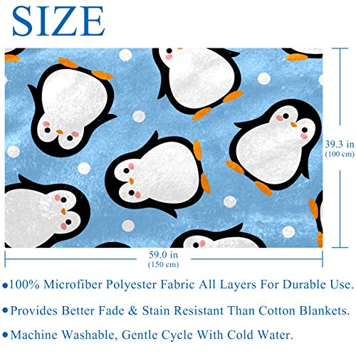 Couverture pingouin douce cadeau idéal pour réchauffer les soirées - 6