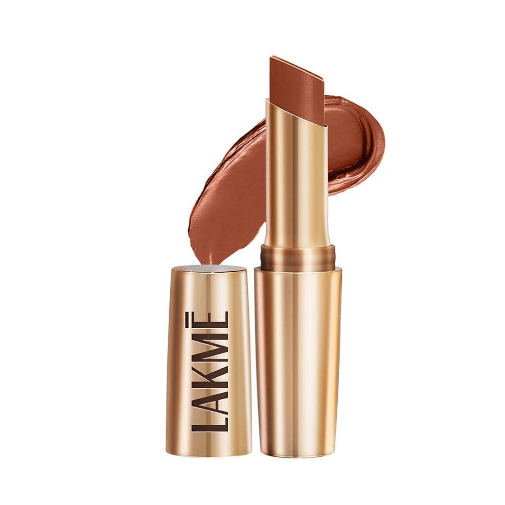 Lakme Powerplay Priming Matte Lipstick, Smooth Matte Finish, Lightweight Lipstick, Smudgeproof, Lasts 16hrs, Hydrates Lips, Rustic Brown, 3.6g Lakme Powerplay Priming Matte Lipstick, Smooth Matte Finish, Lightweight Lipstick, Smudgeproof, Lasts 16hrs, Hydrates Lips, Rustic Brown, 3.6g