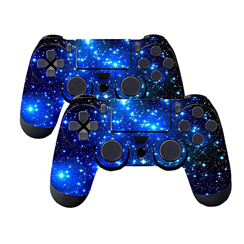 SubClap 2 Packs PS4 Controller Skin, Vinyl Decal Sticker Cover for Sony PlayStation 4 DualShock 4 Wireless Controller (Shinny Blue) SubClap 2 Packs PS4 Controller Skin, Vinyl Decal Sticker Cover for Sony PlayStation 4 DualShock 4 Wireless Controller (Shinny Blue)