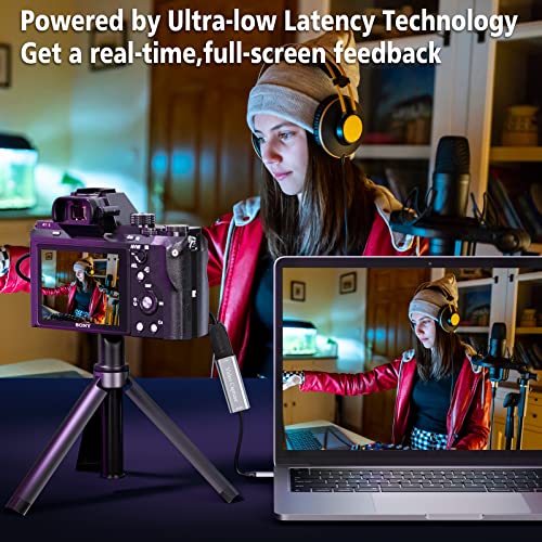 4K Hdmi To Usb Video Capture Card, Cam Link Capture Card, Type-C 1080P Hd Video Recorder, Game Video Capture For Live Streaming, Gaming, On Switch, Ps4, Ps5, Xbox, Obs, Work With Pc/Windows/Mac Os #TOP4