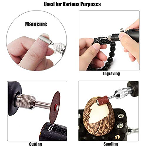 Afantti Mini Rotary Tool Electric Grinder Sander Engaver Drill Pen Kit Set Corded with | Stepless Speed | 106 Accessories | for Small Light Crafts & Projects - Thumbnail 7