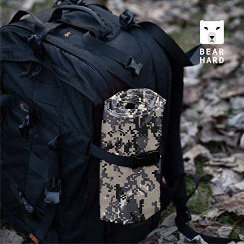 Bearhard 3.0 Heavy Duty Emergency Blanket, Emergency Tarp, Insulated Blanket, Thermal Waterproof Survival Space Blanket for Hiking, Camping, Camo