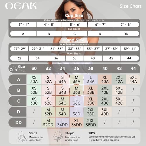 Image of OEAK Womens Wireless Jelly Bras Comfortable Push Up Bra No Underwire Gel Bra Full Support Lift Everyday Seamless Tshirt Bras