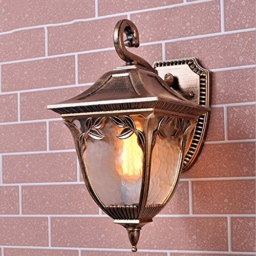 Lanterne murale extérieure antique avec culot E27 pour jardin et cour