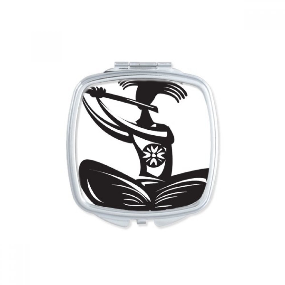 Miroir de maquillage flûte traversière portable petit miroir