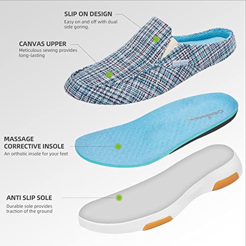 Image of OrthoComfoot Women's Arch Support Shoes,Plantar Fasciitis, Foot and Heel Pain Relief, Orthopedic Boat Shoes for Diabetic Bunions