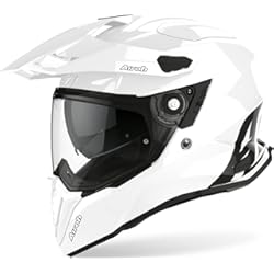 Casco Airoh Motocross Airoh Cm14 Casco de Moto, Adultos Unisex, Blanco, XXL