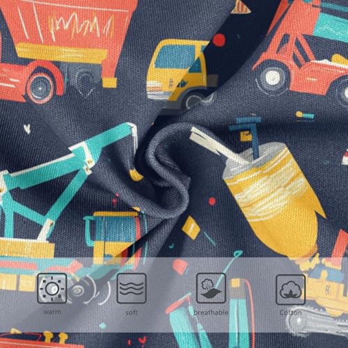 Wusikd Construction Trucks Girls' Underwear Cotton Cranes Girls Briefs Soft Toddler Underwear 2T3