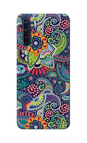 Image of Printed Hard Back Cover Case for Oppo F15 | Oppo F15s | Oppo A91 | Oppo Reno 3 4G Back Cover (Miraculous Patterns) -1803