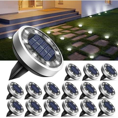 btfarm 16 Pack Solar Ground Lights Cover