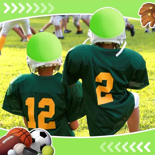Mindsoft 24 Pieces Football Scrimmage Helmet Cover Helmet Scrimmage Cap for Youth Adult Football Lacrosse Hockey Practice Training(Green)