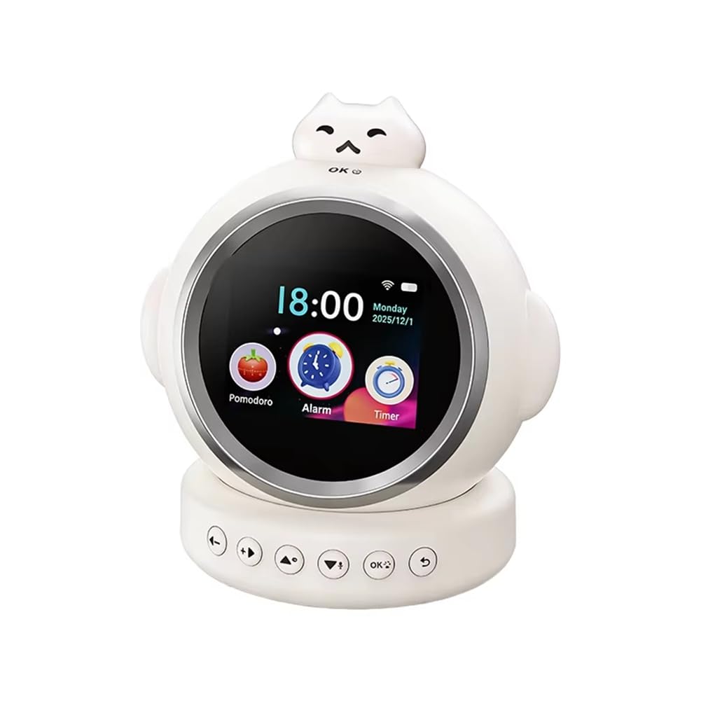 Altavoz AI Asistente de Voz WiFi Pantalla Táctil HD Gestor de Tiempo Inteligente con Luz RGB TF