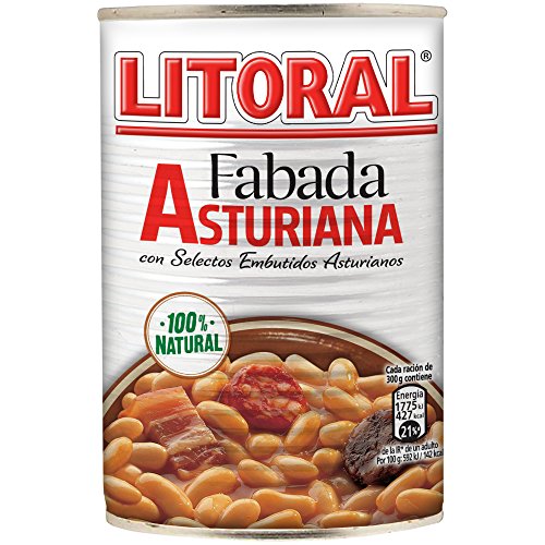 LITORAL Fabada Asturiana - Plato Preparado de Fabada Asturiana Sin Gluten - 435g