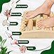 Fußmassageroller Holz Durchblutungsförderndes Fußmassagegerät Fußroller Holzroller Fußmassage Fersensporn Massagegerät Entspannung durch Triggerpunkt-für Vorbeugung & Linderung von Schmerzen