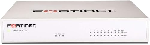 FORTINET Paquete de hardware de la serie FortiGate-60F con kit de montaje en rack (FG-60F+RM-FR-T10)
