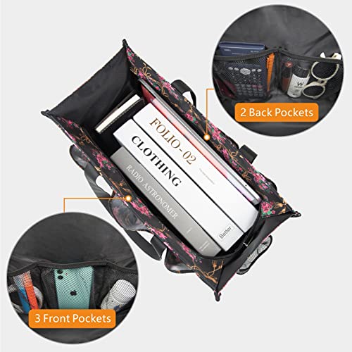 Image of TOPDesign Utility Water Resistant Tote Bag with 13 Pockets, Top Zipper Closure & Thick Bottom Support, for Working Women