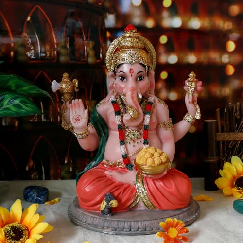 Estatua Hindu de Ganesha 8.4" Decoración para Hogar miniatura 3