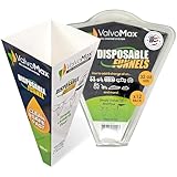 ValvoMax Disposable Funnels, 12-Pack (32oz) – Glossy Cardstock Paper Funnels for Oil Changes, Automotive Fluids, Coolant, and Household Liquids