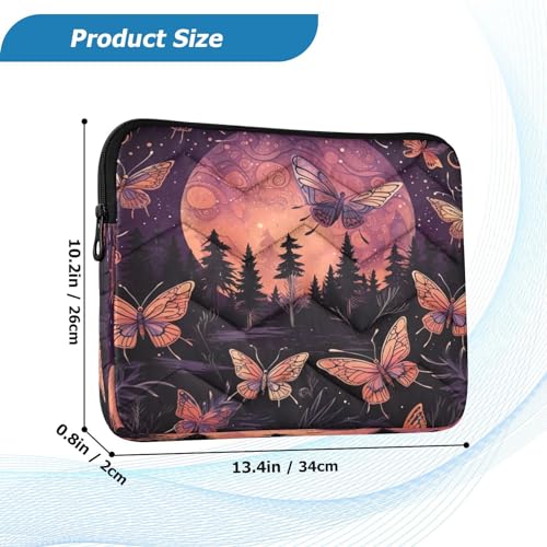 Funda para portátil 13-14 pulgadas impermeable con diseño mariposas miniatura 3