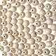 TOAOB 100 Stück Holzperlen Set Holzperlen zum Auffädeln Natur Holzkugeln mit Loch 12mm Runde Lose Spacer Perlen für Makramee Basteln DIY Schmuck Armband