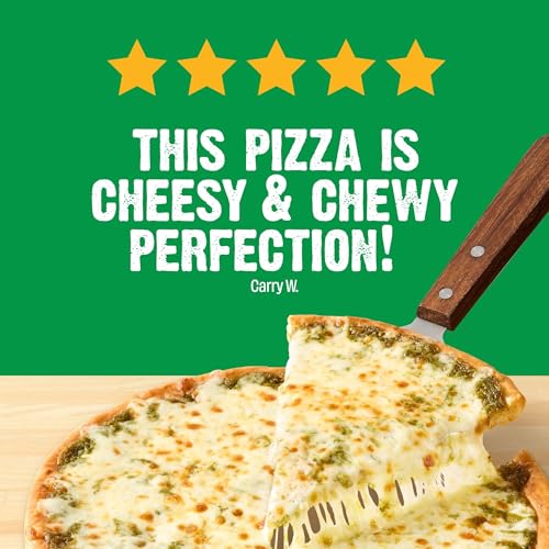Image of Against the Grain Nut-Free Pesto Original Crust Pizza, No Gluten, Grains, Seed Oils, Preservatives or Gums, Frozen, Family Size (22.4 oz)