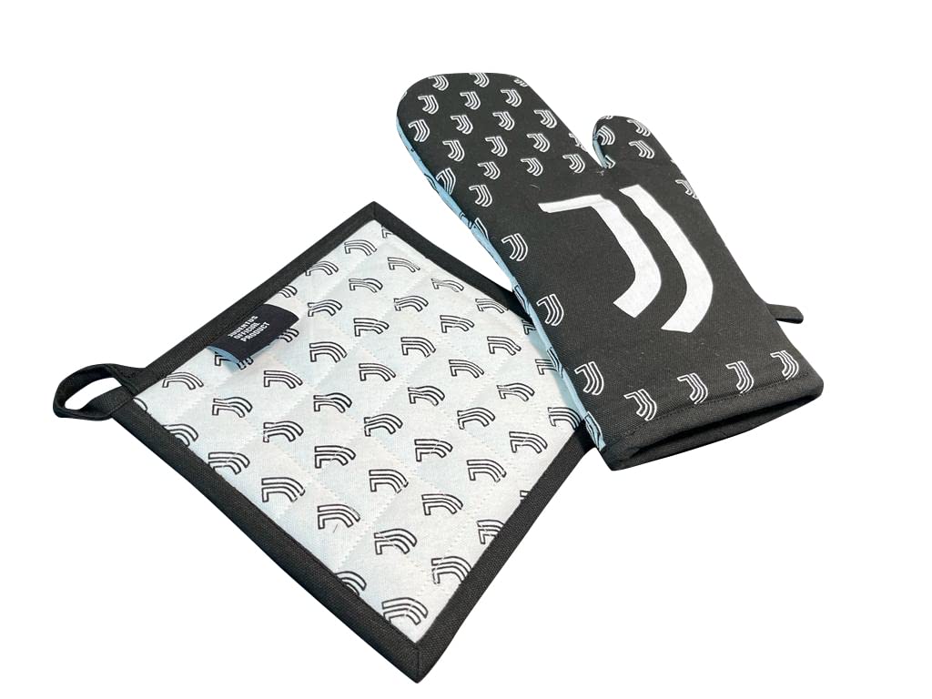 Hermet Juventus F.C. Guanto Forno Presina Cucina Set Barbecue Prodotto Ufficiale 5260 100 J001