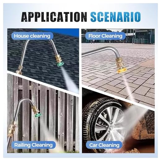 Extended Reach Pressure Washer Wand for Gutters