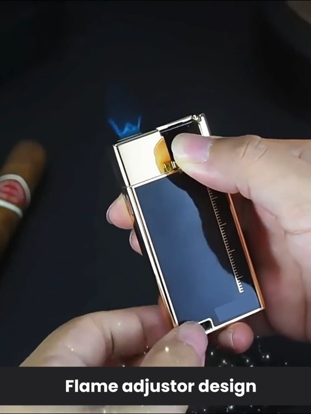 Encendedor de llama ajustable de soplete Butano miniatura 7