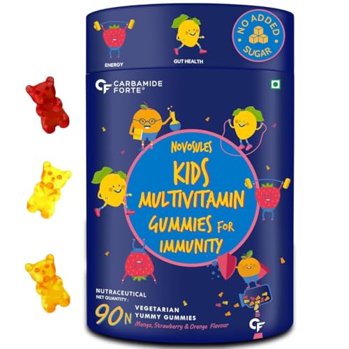 Carbamide Forte Multivitamin For Kids | Multivitamin Gummies For Kids | Multivitamin Gummies For Immunity | Vitamin Gummies For Immunity With No Added Sugar | 90 Gummy Bears