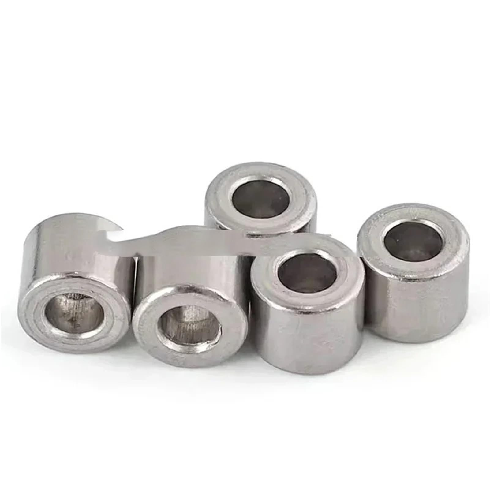 Roulements rigides à billes Lot de 5 à 10 douilles creuses en acier inoxydable, diamètre intérieur 4 mm, diamètre extérieur 6/7/8/9 mm, résistantes à l'usure(4x7x6mm(10Pcs))