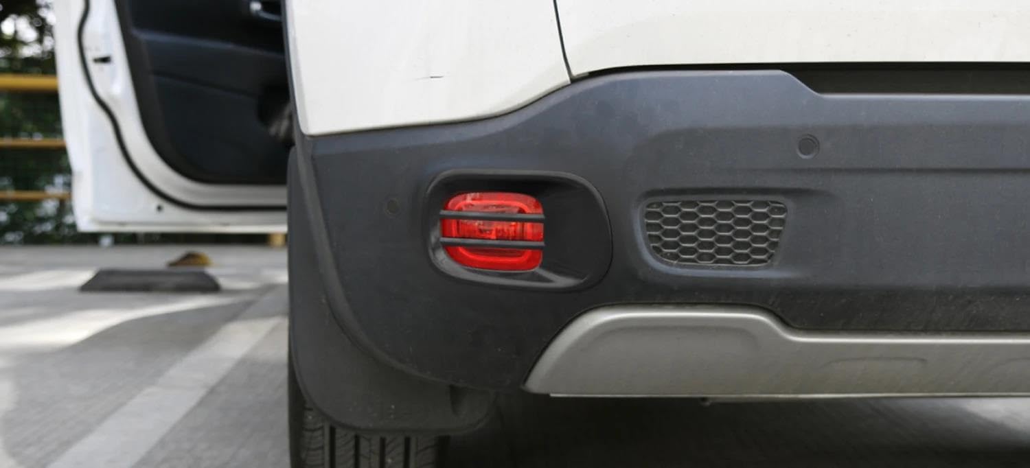 Cubierta de luz trasera Pegatinas Decorativas Faros Antiniebla Traseros Coche Para Jeep Para Renegade 2016-2022 Protectores De Capó Accesorios Exteriores Hierro Cubierta Luz Trasera Coche