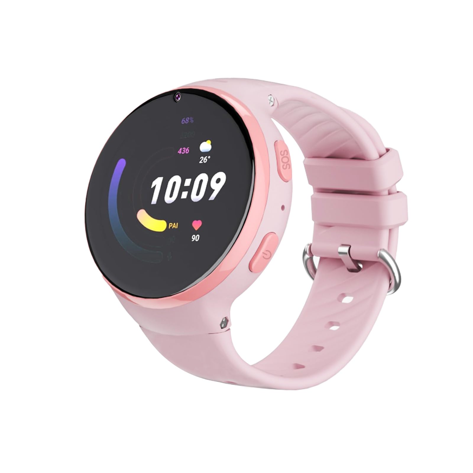 PTHTECHUS Reloj Inteligente Niños GPS, Smartwatch Niña 4G con Llamada Telefónica, WiFi, Videollamada, SOS, Chat Función, Pantalla Táctil HD Reloj Inteligente para Niños y Niñas de 5 a 15 Años