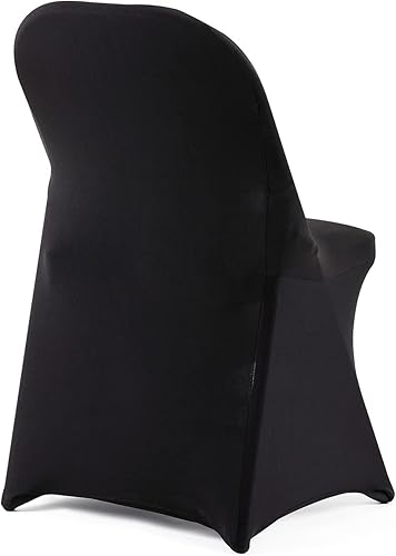 Miniatura 2 de Howhic Fundas plegables para sillas de fiesta, 12 piezas, fundas universales de elastano ajustables para bodas, banquetes, conferencias