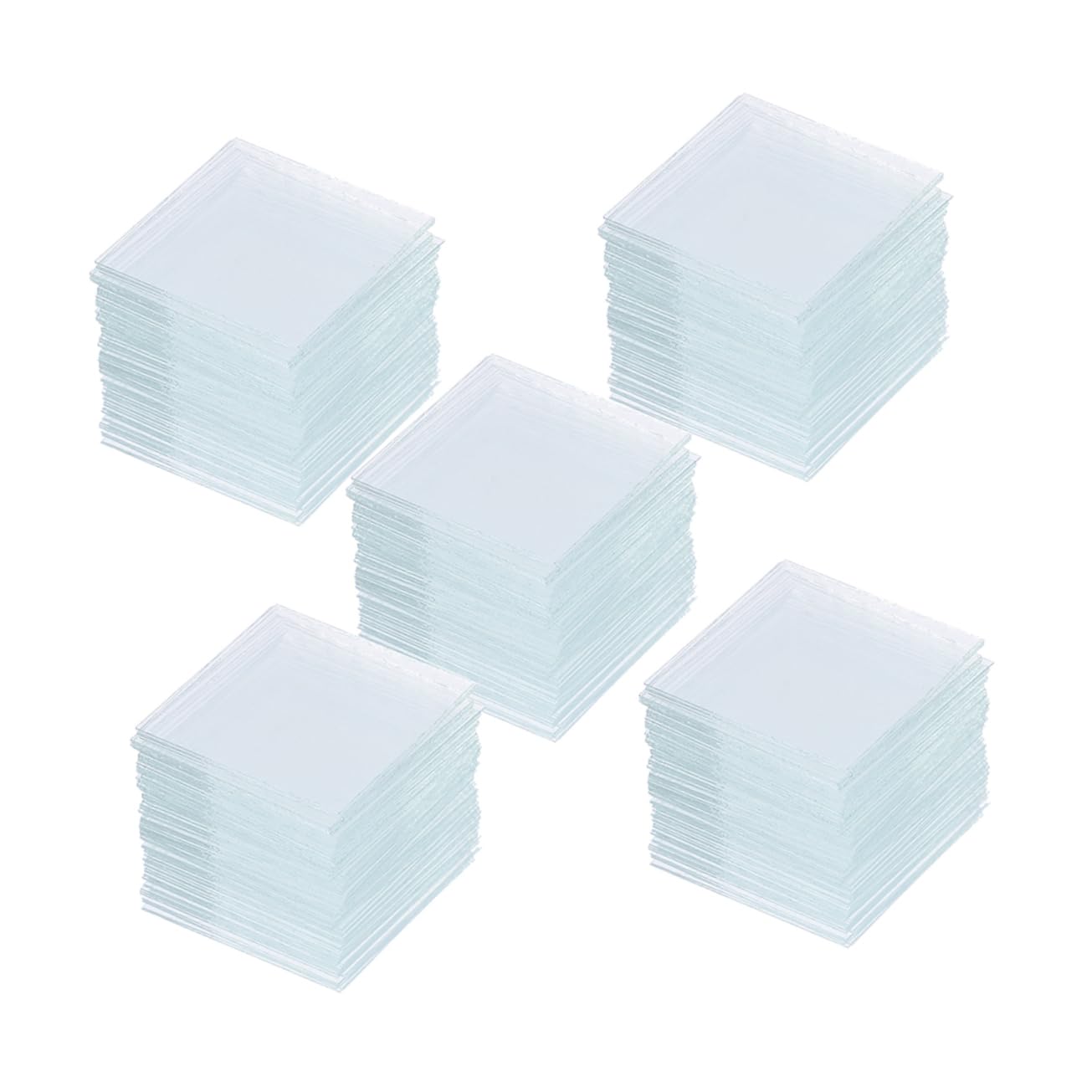 5 Sätze Glasrutsche Laborverbrauchsmaterial Objektträger Set Präparierte Objektträger Mikroskopische Objektträger Folien Deckgläser Aus Glas Objektträger Aus Glas 500 Stück * 5