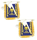 Soccer Mini Banner 'Pumas' Auto Mirror 4'x 6' Flag Set of 2