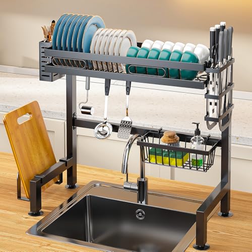 Over Sink Dish Drying Rack with Large Capacity