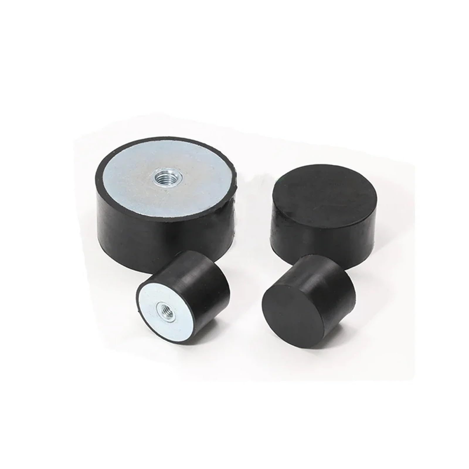 XZPAWL DE M3 M4 M5 M6 M8 Métrico Hembra Lateral Amortiguador de Goma Almohadilla de Choque Amortiguador Bobina de Montaje Aislador for Barco Coche(M12-75x50mm)