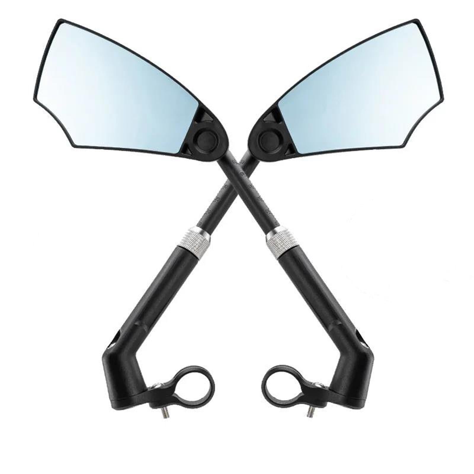 Fine della barra Specchietto retrovisore per bicicletta universale regolabile a 360° per bici da strada da montagna, moto, scooter(A pair)