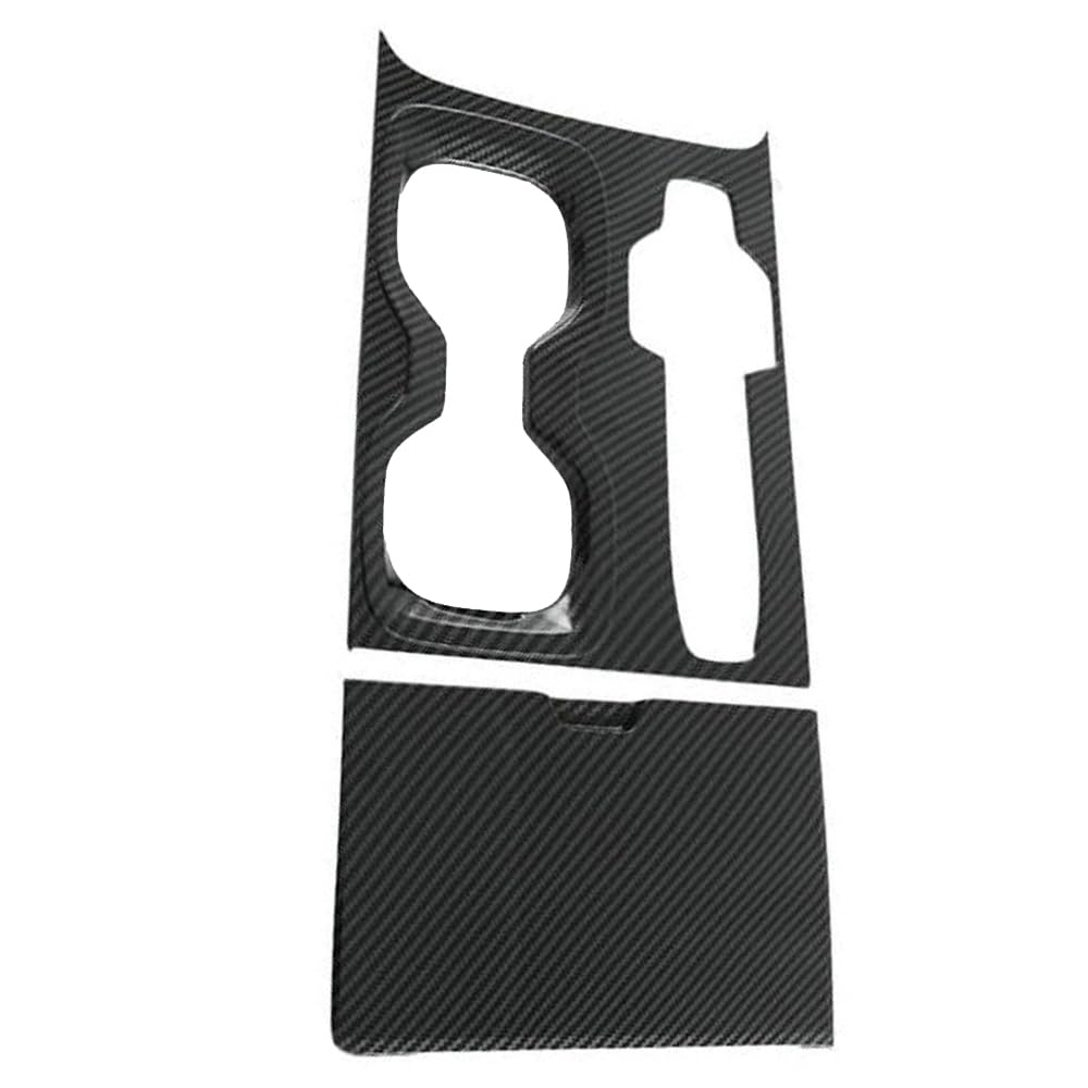 Riloer Konsolen-Schalthebel-Abdeckung, ABS-Kunststoff, Karbonfaser, schwarz, passend für Lex*us RX350 350h RX500h 2023