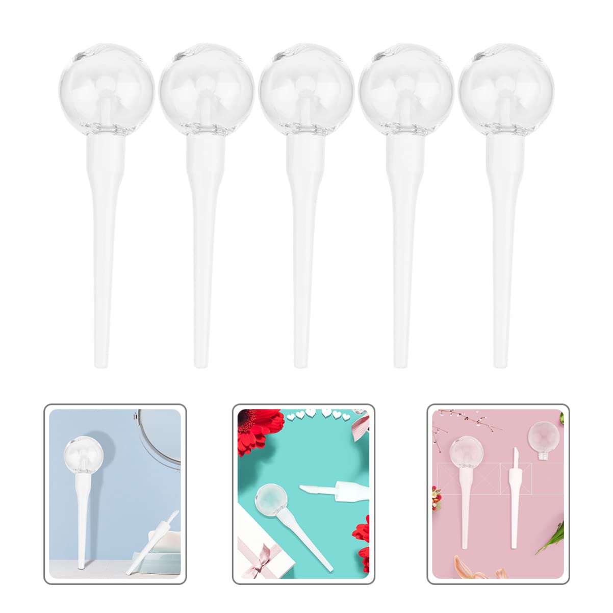 Didiseaon 42 Piezas Piruleta Lápiz Labial Transparente Control Del Tráfico Aéreo Brillo De Labios Recargable Tubo De Brillo De Labios Tubos De Bálsamo Labial Cosmético Brillo De Labios De