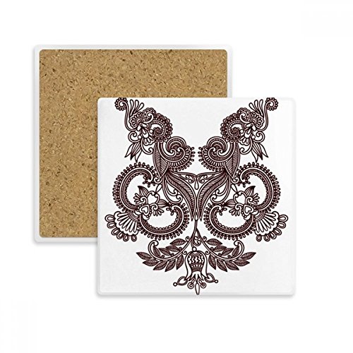 Silhouette carrée coaster pierre absorbante : le cadeau idéal