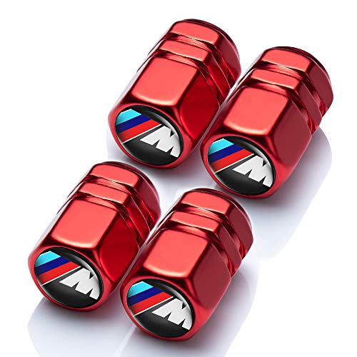 Goshion 4 Pcs Metal Car Wheel Tire Valve Stem Caps for BMW X1 X3 M3 M5 X1 X5 X6 Z4 3 5 7Series Logo Styling Decoration Accessories