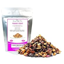 Yummy Fruit Tea, Natural blend of caffeine free dried fruits and herbs 8 Oz Bag