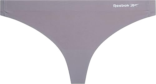 Miniatura 4 de Reebok Womens Thong Underwear - 4 Pack or 8 Pack Breathable Stretch Performance Sexy Seamless Thong Panties for Women (S-XL)