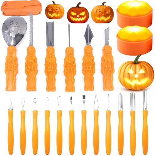 MYUPDALIN Halloween Pumpkin Carving Kit, Pieces Pumpkin Carv