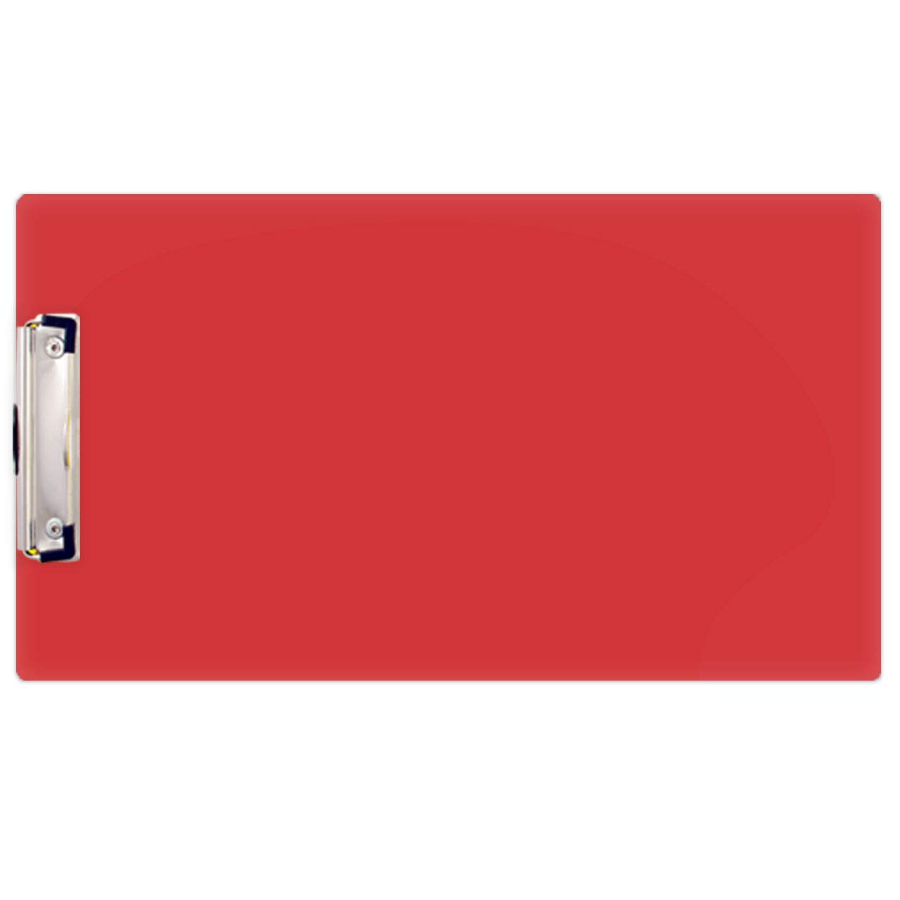 21,6 x 35,6 cm Acrylic Clipboard with Low Profile clip (344110) 8.5" x 14" Red