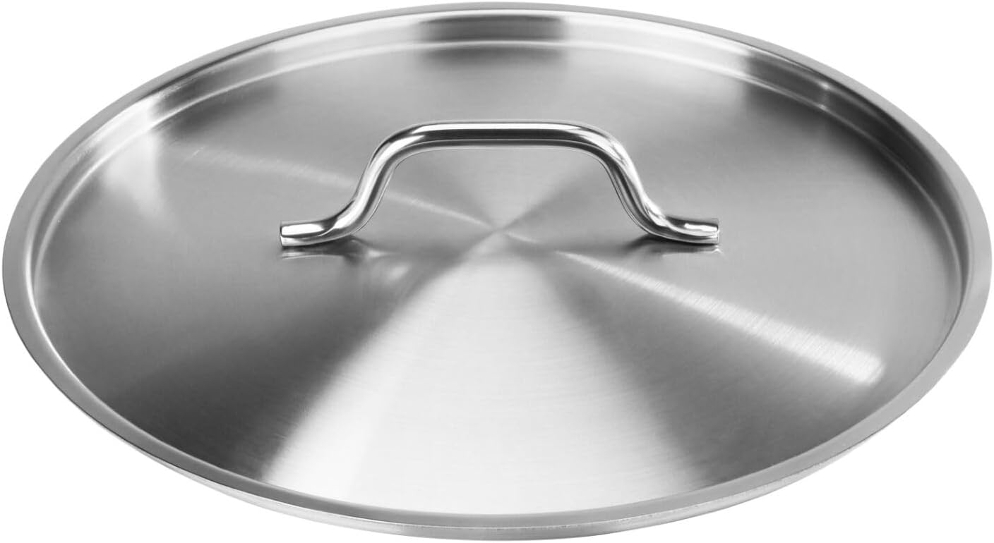 New Star Foodservice Stainless Steel Pot/Pan Cover, 13.3 Inch Diameter