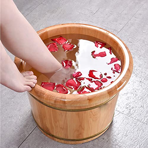 Baño de pies de madera sólido con acupresión de pie miniatura 5