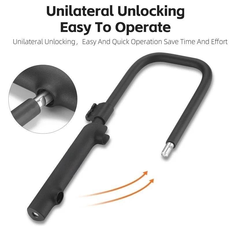 Candados de Bicicleta Resistentes en Forma de U para Scooter eléctrico, candado antirrobo para Bicicleta, Accesorios para Bicicleta de Carretera (Color: Estilo Mejorado)