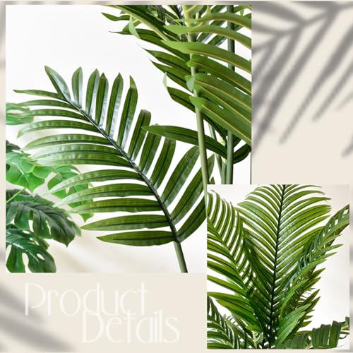 Faux palmier Areca intérieur plante artificielle verte 18 branches - 7